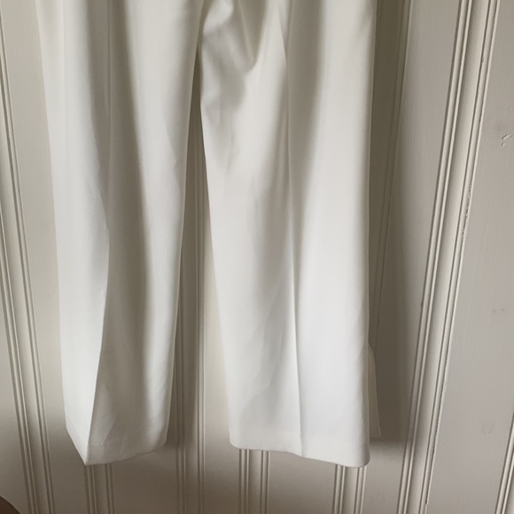 White House Black Market Ivory Lined Dress Pants Size 12 - Picture 5 of 11